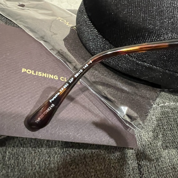 NEW Tom Ford Gold Porscha Aviator Sunglasses - Picture 10 of 10